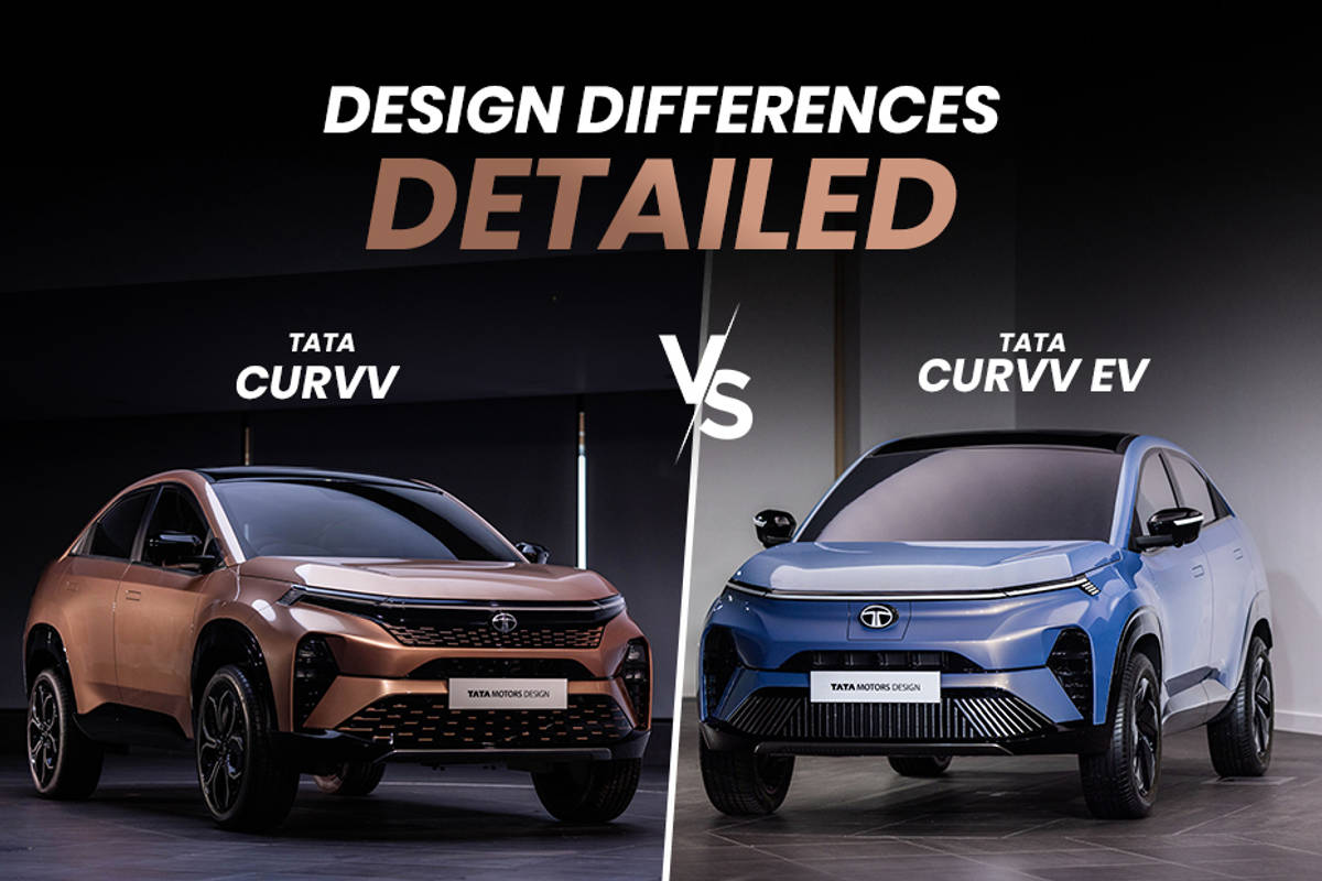 2024 ​​Tata Curvv vs Tata Curvv EV: Exterior Design Differences Explained -  Expliafiles