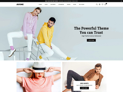 Avone - Multipurpose Shopify Theme by Sanjay Khunt on Dribbble