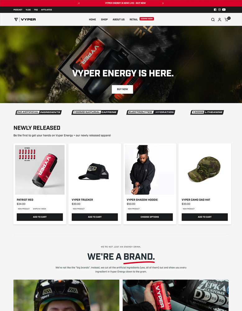 Vision Theme - Default - Ecommerce Website Template