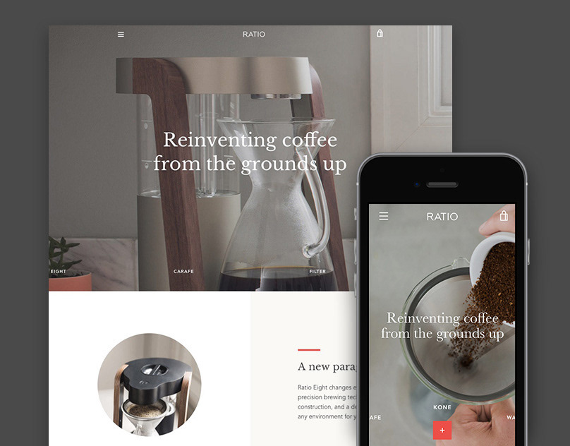 Narrative - Shopify theme (warm preset) (3) | Images :: Behance