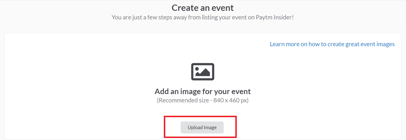 Upload a creative for your event page | Paytm Insider | Expliafiles